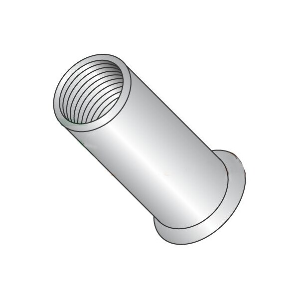 Newport Fasteners Rivet Nut, 5/16"-18 Thread Size, 0.510 in Flange Dia., 0.690" L, Aluminum, 1000 PK 808606 - main